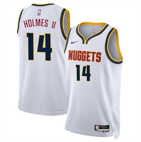 Men's Denver Nuggets #14 DaRon Holmes II White 2024 Draft Association Edition Stitched Basketball Jersey Dzhi,We sell and wholesale Men's Denver Nuggets #14 DaRon Holmes II White 2024 Draft Association Edition Stitched Basketball Jersey Dzhi on line form chian!